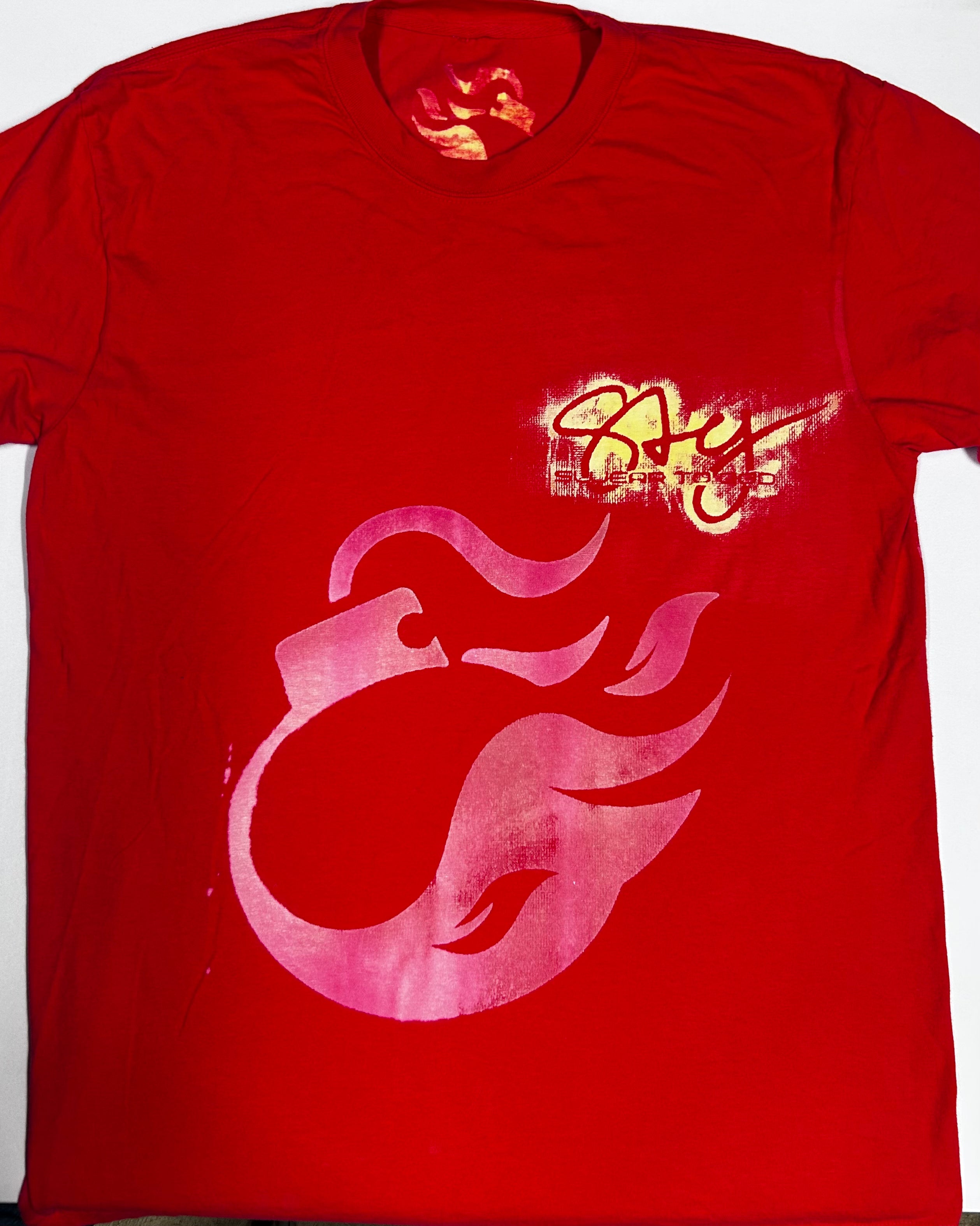 STG “Bombing Fire Throwies” Bleached Shirts / Heavy Cotton